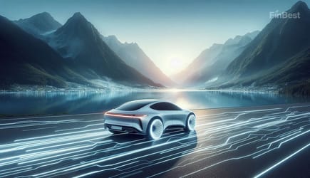Український автомобіль на дорозі серед Високих Татр у Словаччині — безпечна подорож із міжнародним страхуванням FinBest